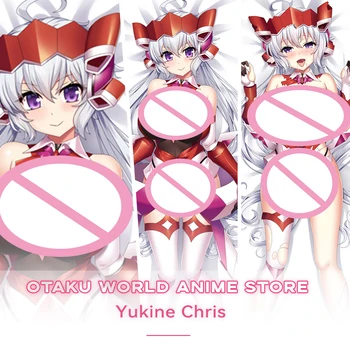Symphogear Yukine Chris Dakimakura Anime Otaku Waifu Dekor Sevimli sarılma yastığı kılıfı yastık Kılıfı Yatak Dekor
