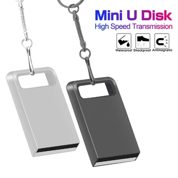 Süper mini pendrive 4g 8g 16g usb flash sürücü 32g 64g Küçük kalem sürücü depolama aygıtı basit bellek sopa u disk anahtarlık ile