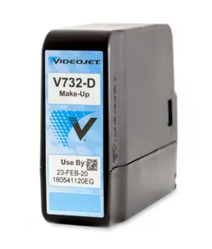 Sürekli Mürekkep Püskürtmeli Yazıcı için Videojet V732-D Etanol gıda sınıfı makyaj