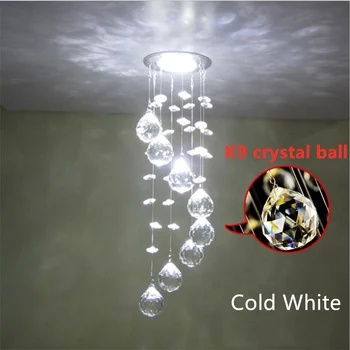 Sıcak satış 3 W Mini Modern kristal tavan ışıkları parlaklık LED Downlight ev kolye lamba