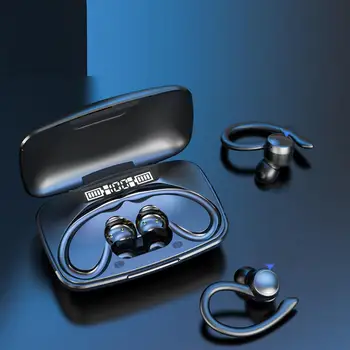 T82 Kulaklıklar kablosuz kulaklık Bas Stereo Ses Kablosuz LED Ekran İle Şarj Durumda Kulaklık Koşu Egzersiz Spor Salonu