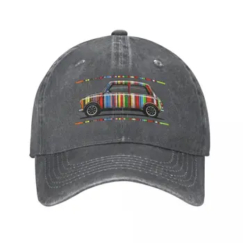 Tasarımcının Çizgili Beyzbol Şapkaları Kot Şapkaları Casquette Beyzbol kovboy Şapkası ile havalı ingiliz yardımcı Aracının Çizimim