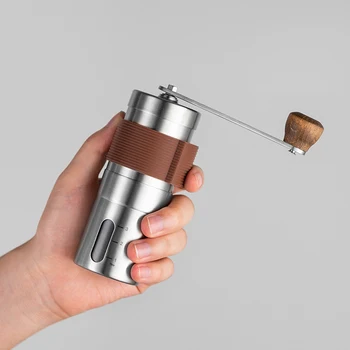 Taşınabilir El Kahve Değirmeni Paslanmaz Çelik Manuel Çekirdek Tahıl Değirmeni Kahve Çekirdekleri Taşlama Makinesi Ev Mutfak Aracı