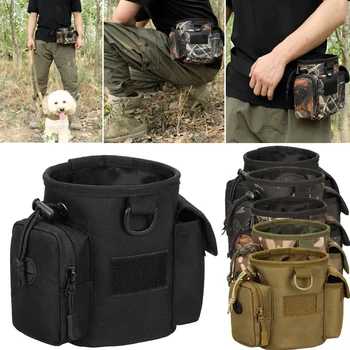 Taşınabilir köpek eğitim çantası Açık köpek eğitim çantası Eğitim Besleme Çantası Büyük Kapasiteli Pet Trainer Bel Çantası Köpek Malzemeleri