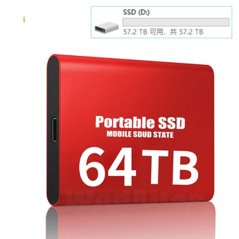 Taşınabilir Yüksek hızlı Mobil Katı Hal Sürücü 4TB 8TB 16TB 64TB SSD Mobil sabit diskler Harici Depolama Decives Dizüstü Bilgisayar için