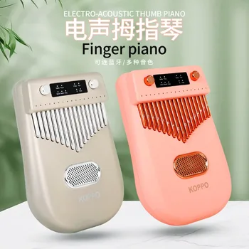 Toptan 17 ton Kalimba elektronik akıllı Bluetooth parmak piyano Kalimba acemi çift parmak piyano başparmak piyano