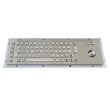 Trackball mekanik klavye ile özel IP65 metal bilgisayar klavyesi