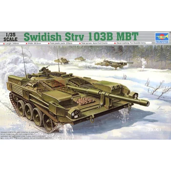 Trompetçi 00309 1/35 İsveç Strv 103B MBT ana muharebe tankı Askeri ChildrenToy Zanaat Plastik Montaj Yapı model seti