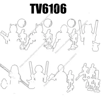 TV6106 Aksiyon Figürleri Film aksesuarları Yapı Taşları Tuğla oyuncaklar TV8039 TV8040 TV8041 TV8042 TV8043 TV8044 TV8045 TV8046