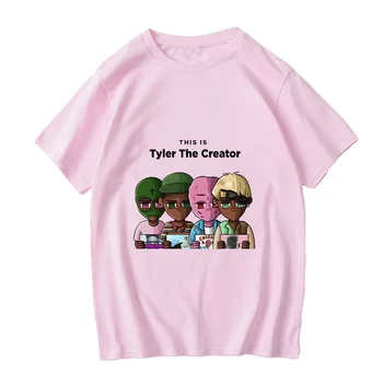 Tylerr Yaratıcı Çift T Shirt Erkekler Kadınlar için Pamuk Casual Tops Kalça Pop Kısa Kollu T-Shirt Y2K Tees Unisex Yaz Giyim