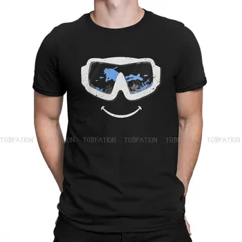 Tüplü Dalış Dalgıç Mutlu Dalgıç Maskesi T Shirt Moda erkek Tees Yaz %100 % Pamuklu giysiler O-boyun TShirt