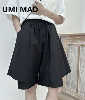 UMİ MAO Yamamoto Koyu Rahat Pantolon kadın Şort Kapriler Pantolon Gevşek Fit Kadın Pantolon Kadın Femme Y2K