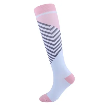 Unisex Multi Color Printed Sweat Wicking Breathable Sports Compression Socks Elastic Long Tube чулки женские носки женские 양말