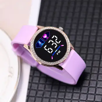 Unisex çift saatleri Erkekler Kadınlar için dijital saat Silikon Bilek Kayışı Taklidi Dekor LED Ekran İzle Elektronik Saat