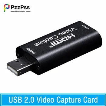 USB 2.0 Video Yakalama Kartı 4K HDMI uyumlu Video Kapmak Canlı Akış Kutusu Kayıt PS4 XBOX Telefon Oyun DVD HD Kamera
