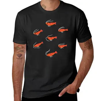 Uçan kiraz karides T-Shirt kedi gömlek çabuk kuruyan t-shirt t shirt erkekler için grafik