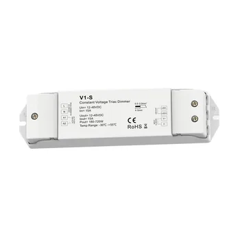 V1-S Sabit Voltaj triyak ayarlı kısıcı 12V 24V 36V 48V DC İtme Karartma AC40V-220V için S1-B KS RF LED Şerit ışık CV Triyak LED Dimmer
