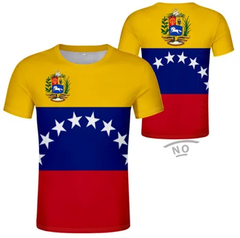 VENEZUELA T Shirt Dıy Ücretsiz Özel Ad Numarası Ven t-shirt ulusal bayrak Ve Venezuela İspanyolca Ülke Kolej Baskı Fotoğraf Giyim