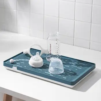 Verimli Drenaj Tepsisi mutfak lavaboları Yeniden Kullanılabilir Plastik Drenaj Rafı Ayrılabilir Çift katmanlı Tepsi Hızlı Kolay Mutfak