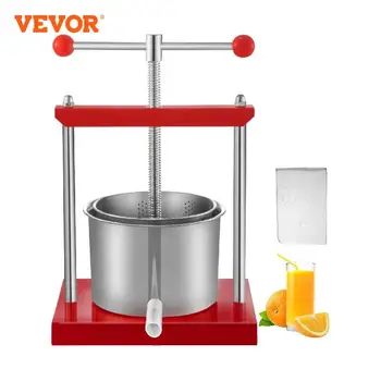 VEVOR Portakal Sıkacağı Çıkarıcı 2L 3.5 L 5.5 L Paslanmaz Çelik Ev Manuel Sıkacağı Meyve Tentürü Presleme Mutfak Makinesi