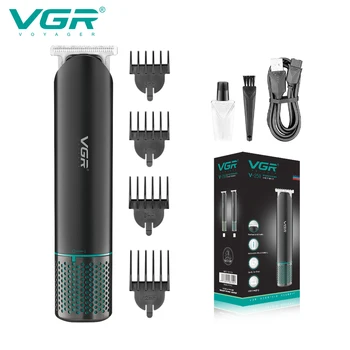 VGR Düzeltici Profesyonel Saç Düzeltici Akülü Saç Kesme Makinesi Elektrikli Kesme Berber Şarj Edilebilir Düzeltici Erkekler için V-250
