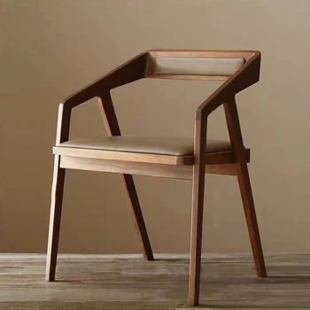 Vintage Minimalist Tasarım kafe sandalyesi Ara Sıra Oturma Odası Relax Basit kafe sandalyesi Ahşap Les Chaise En Bois Ev Mobilyaları