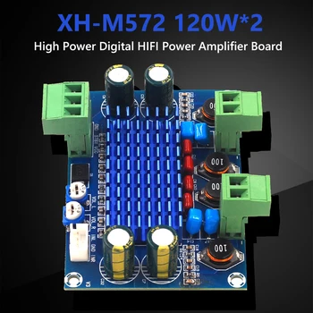 XH-M572 Amplifikatör Kurulu 120Wx2 TPA3116D2 Dijital güç amplifikatörü Modülü Şasi Adanmış Plug-in DIY Ses Ev Sineması