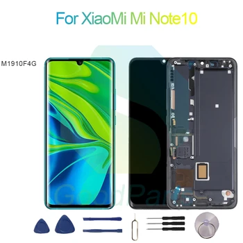 XiaoMi Mi Not için 10 Ekran Değiştirme 2400 * 1080 M1910F4G Mi Not 10 LCD Dokunmatik Digitizer