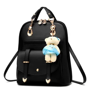 XZAN Dropshipping yeni moda lüks tasarımcı çanta bayanlar pu deri sırt çantası öğrenci rahat okul çantaları çocuklar kızlar için