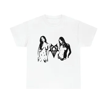 Y2K Kırpma üst Harajuku Gotik E-kız Grunge Tee Estetik Grafik Baskı kısa kollu tişört Punk Vintage Casual Streetwear Tops