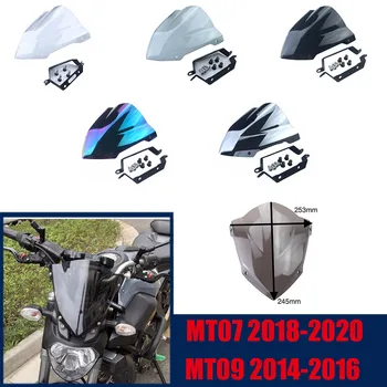 Yamaha MT07 MT için-07 2018 2019 2020 MT09 MT-09 2014 2015 2016 Motosiklet Sporları Ön Cam Rüzgar Ekranı