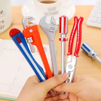 Yaratıcı Tükenmez Kalem 0.5 mm Kişilik Donanım Araçları Komik Çekiç Maket Bıçağı Yazma Kalem Ofis Okul Malzemeleri Çocuklar Hediye