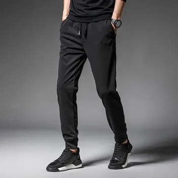 Yaz Sweatpants erkek pantolonları İpli Cep Spor Pantolon ışın Ayak Pantolon Erkek Yaz Gevşek Spor Baggy Streetwear