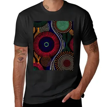 Yeni Afrika Tribal Desen Renkli Ton T-Shirt sevimli üstleri siyah t shirt kazak ağır t shirt erkekler için