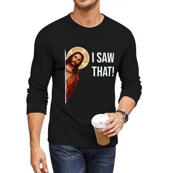 Yeni İsa Meme Gördüm Uzun T-Shirt çabuk kuruyan t-shirt kore moda giyim erkekler için