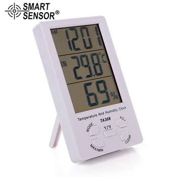 Yeni LCD Dijital Termometre Higrometre Kapalı Açık Masaüstü Sıcaklık Nem Ölçer Elektronik Hava İstasyonu Araçları