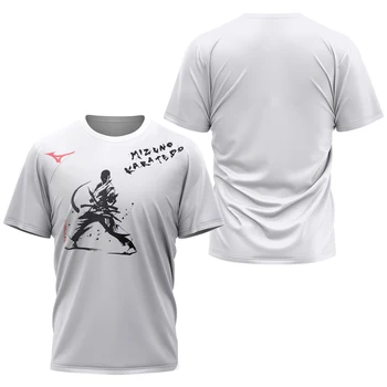 Yeni Mizu Hiçbir Ter T-Shirt Yaz Badminton Üst T-Shirt Nefes Hızlı Kuruyan Dövüş sanatları Baskı Üst Rahat Moda Camisetas