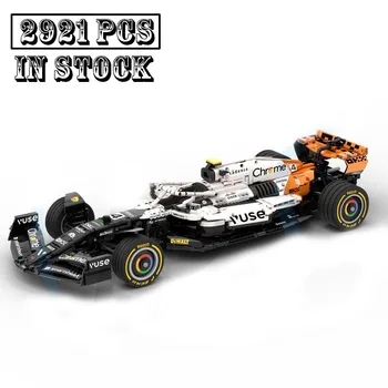 Yeni MOC - 148597 F1 MCL60 Monaco 2023 Görünüm 1:8 Ölçekli Yarış Arabası Modeli Yapı Kiti Yaratıcıları Blok Tuğla Çocuk Oyuncakları Doğum Günü Hediyeleri