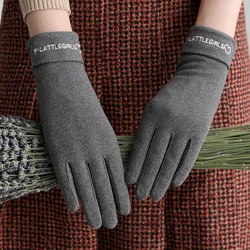 Yeni Moda Eldiven Sonbahar Kış Sevimli Sıcak Eldiveni Tam Parmak Eldivenler Kadın Açık Spor Kadın Eldiven Ekran Hediye guantes mujer