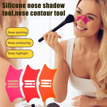 Yeni Silikon Burun Makyaj Yardım Burun Gölgeler Makyaj Aracı Profesyonel Eyeliner makyaj Şablonlar Kozmetik Yardımcı Onarım Araçları