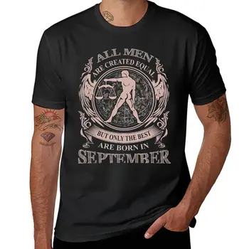 Yeni Tüm erkekler eşit yaratılmıştır vardır ama sadece en ıyi doğarlar Eylül ayında Terazi T-Shirt siyah t shirt mens t gömlek