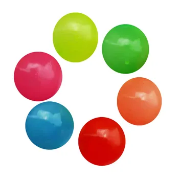Yenilik Komik karanlıkta Parlayan Yapışkan Duvar Topu Eğlenceli Yapışkan Top Çocuk Dekompresyon Havalandırma Oyuncak Renkli Hava Balonları Oyuncaklar