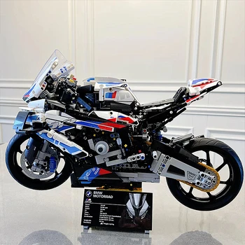 Yetişkinler için Bu Ödüllendirici 42130 Yapı Seti ile M 1000 RR Model Oluşturma Kiti Motosiklet Teşhir Modeli