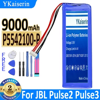 YKaiserin Yedek Pil P5542100-P JBL Pulse2 Pulse3 Darbe 2 Darbe 3 Açık Hoparlör Pil 9000mAh Bateria
