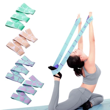 Yoga esneme kayışı Spor Direnç Bantları elastik bantlar Pilates Egzersiz Dans Latin Eğitim Egzersiz Bantları Yoga esnek kemer