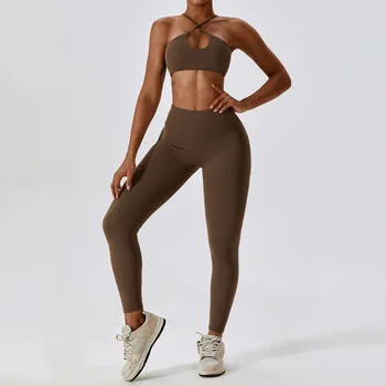 Yoga Seti Spor Tayt Kadınlar İçin kadın spor elbise Eşofman Spor Egzersiz Spor Kıyafet Giyim Kadın Setleri Sutyen