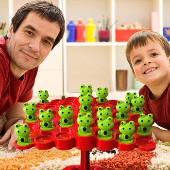 Yükseltme Kurbağa Denge Ağacı Oyuncak Ebeveyn-Çocuk İnteraktif Masaüstü Entelektüel Oyuncak Çocuklar Öğrenme Komik Parti Oyunu