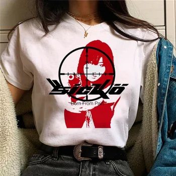 Yıldız Kız Y2k Punk üst kadın harajuku komik komik üst kadın Japon giysileri