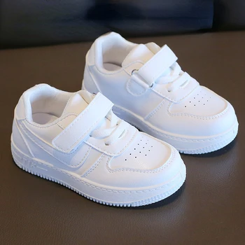 Çocuk rahat ayakkabılar Örgü Sneakers Erkek Spor Nefes Tenis Sneaker Bebek Kız Bahar Moda Kabuk Beyaz koşu ayakkabıları