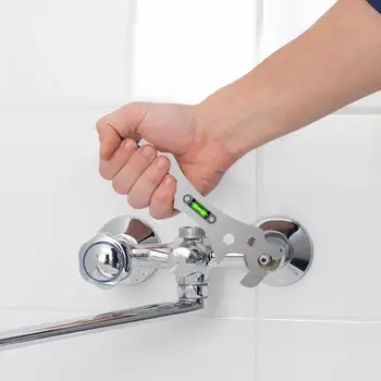 Çok fonksiyonlu Anahtarı lavabo musluğu Sıhhi Tesisat Anahtarı Araçları Taşınabilir Ayarlanabilir Banyo Tamir Sıhhi Tesisat Anahtarı Altıgen Vida